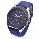 Niebieski Silikonowy Zegarek Geneva